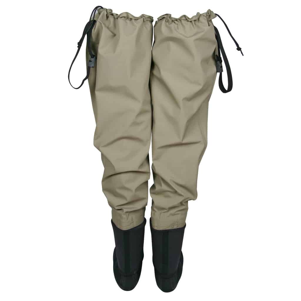 Smartpeas Cuissardes PVC Respirant avec Bottes - Waders Pêche Homme Taille  47-48 Gris plus Chaussettes Thermiques