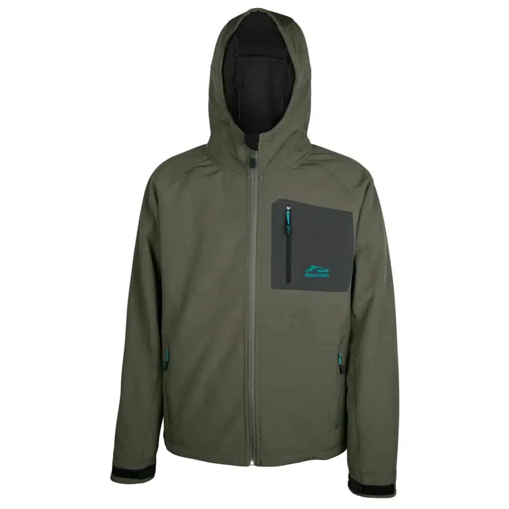 Softshell veste de protection pêche kaki