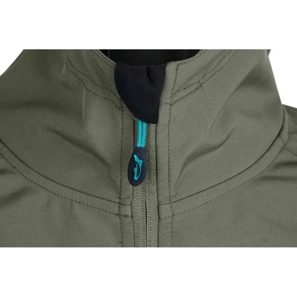 Softshell veste de protection pêche kaki