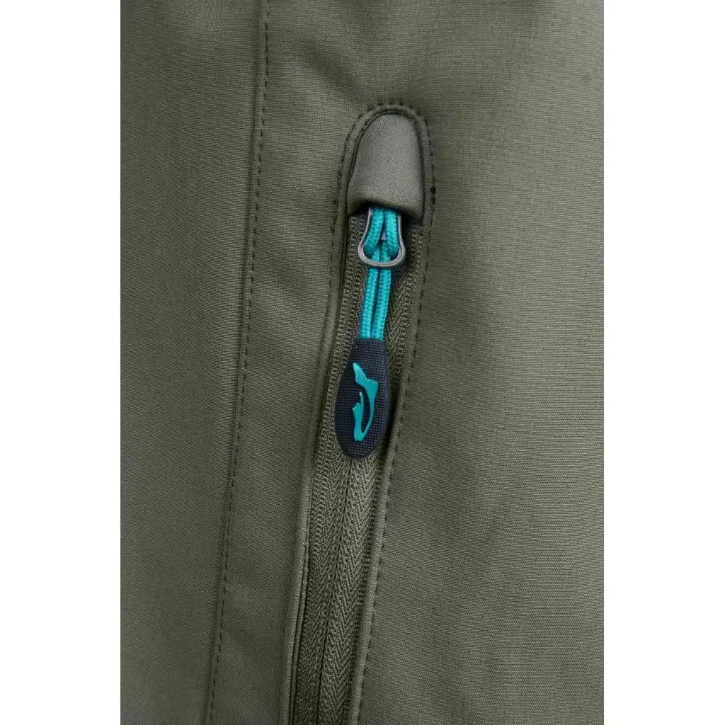 Softshell veste de protection pêche kaki
