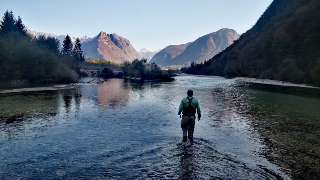 fishing in mountain lakes