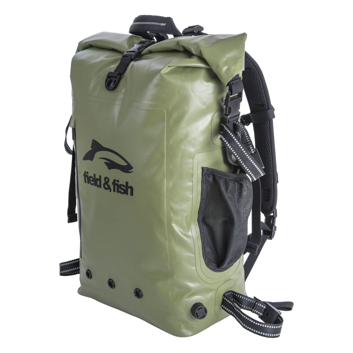 wasserdichter Rucksack 40L Gesicht gefaltet