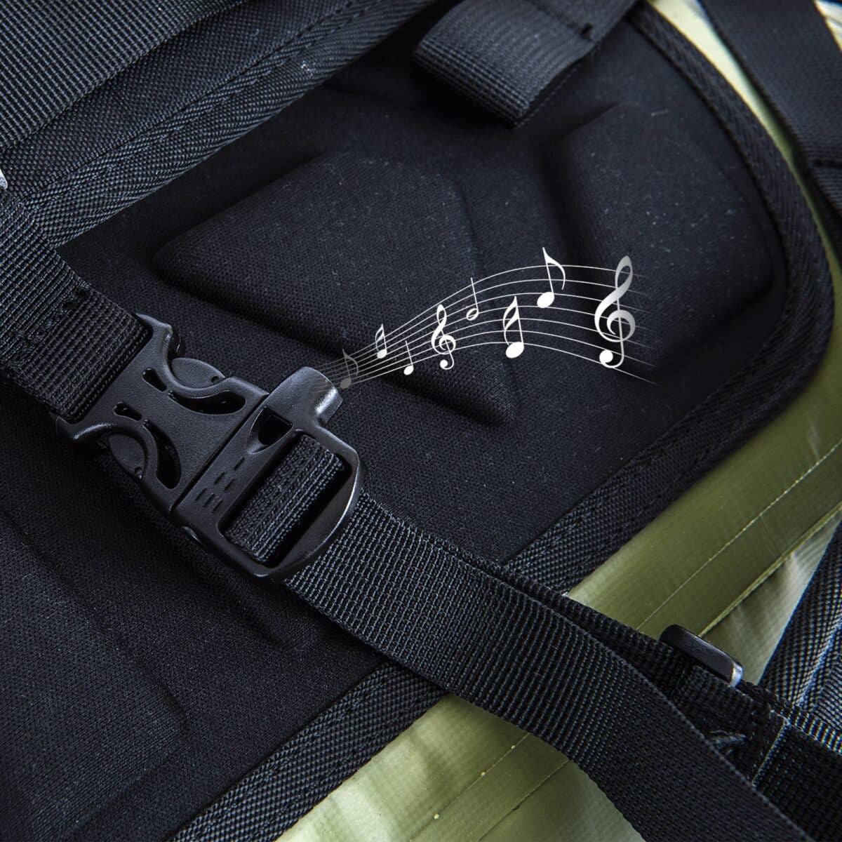 40L waterproof backpack whistle